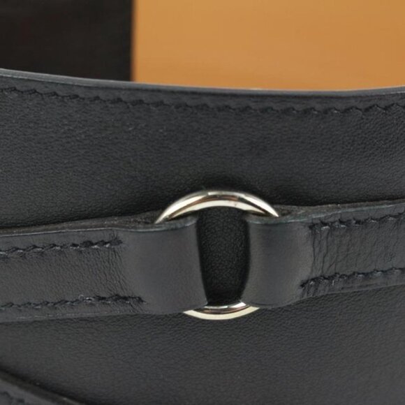 Hermès Black x Brown Corset Waist Belt 55h414s